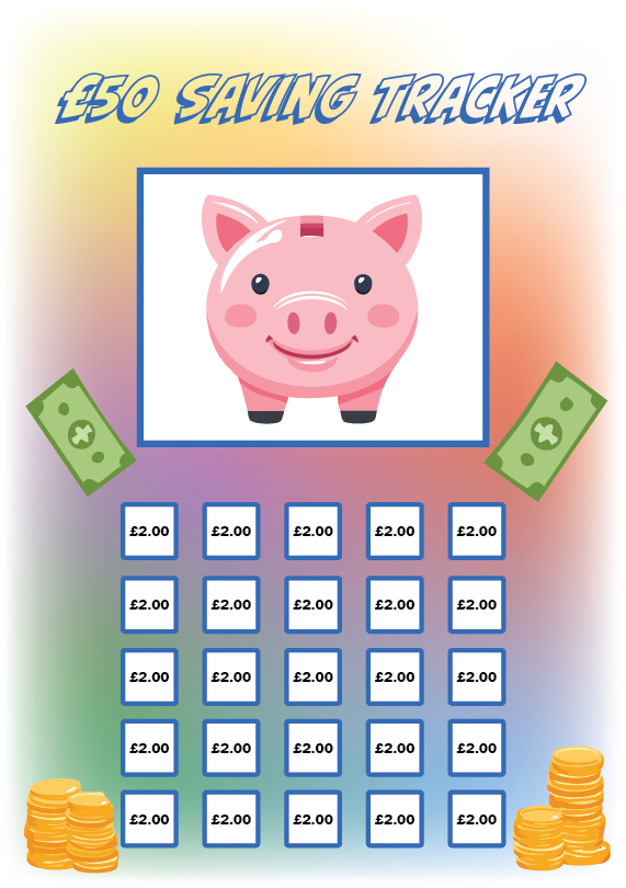 Savings Tracker $50 Preview